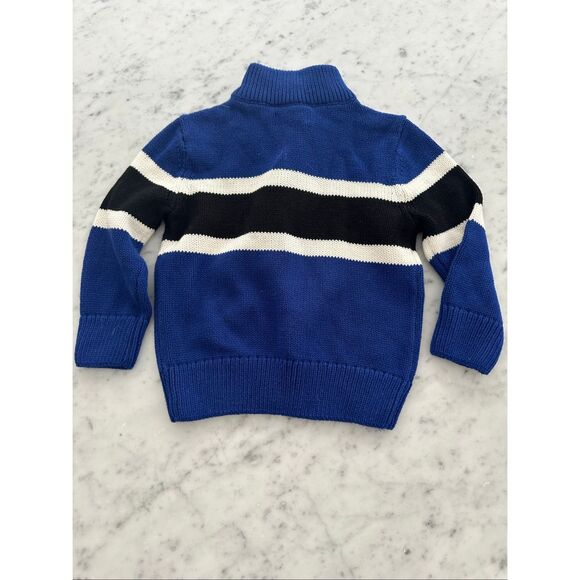 Chaps 1/4 button Pullover Boys Sz 2t Sweater blue NWT - Picture 4 of 4